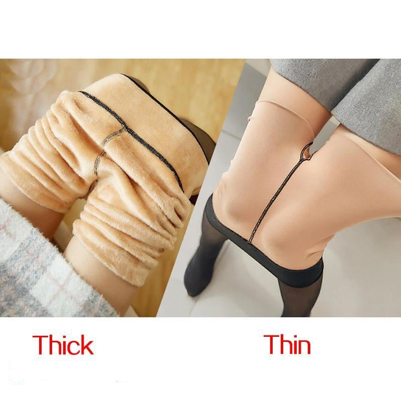 ATHVOTAR Winter Warm Leggings Women Super Elastic Velvet Thick Legging High Waist Thermal Slim Leggings Women - Unbox Gem