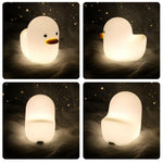 Cute Duck Led Night Light USB Silicone Touch Sensor For Kids Children Bedroom Bedside Saving Dimmable Table Lamp Home Decoration - Unbox Gem