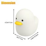 Cute Duck Led Night Light USB Silicone Touch Sensor For Kids Children Bedroom Bedside Saving Dimmable Table Lamp Home Decoration - Unbox Gem