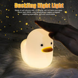 Cute Duck Led Night Light USB Silicone Touch Sensor For Kids Children Bedroom Bedside Saving Dimmable Table Lamp Home Decoration - Unbox Gem