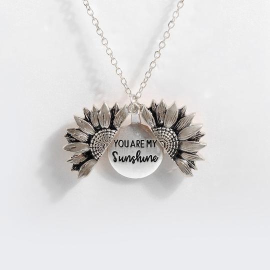 'You Are My Sunshine' Sunflower Locket - Charge Trend