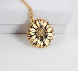 'You Are My Sunshine' Sunflower Locket - Charge Trend