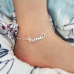 Personalized Name Anklet - Charge Trend