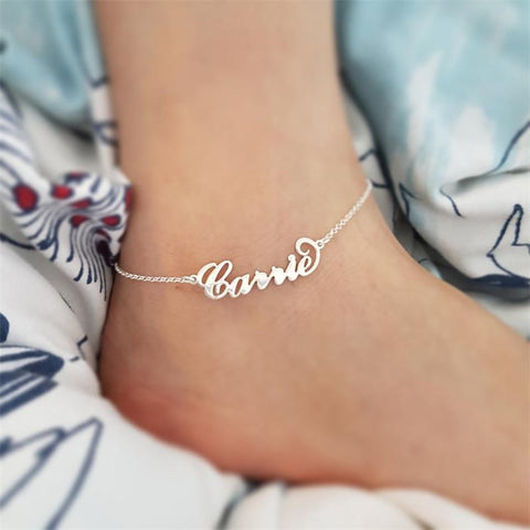 Personalized Name Anklet - Charge Trend